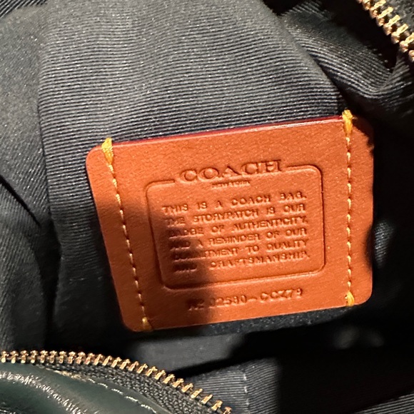 Coach Green Leather Evelyn Bag - Picture 8 of 8